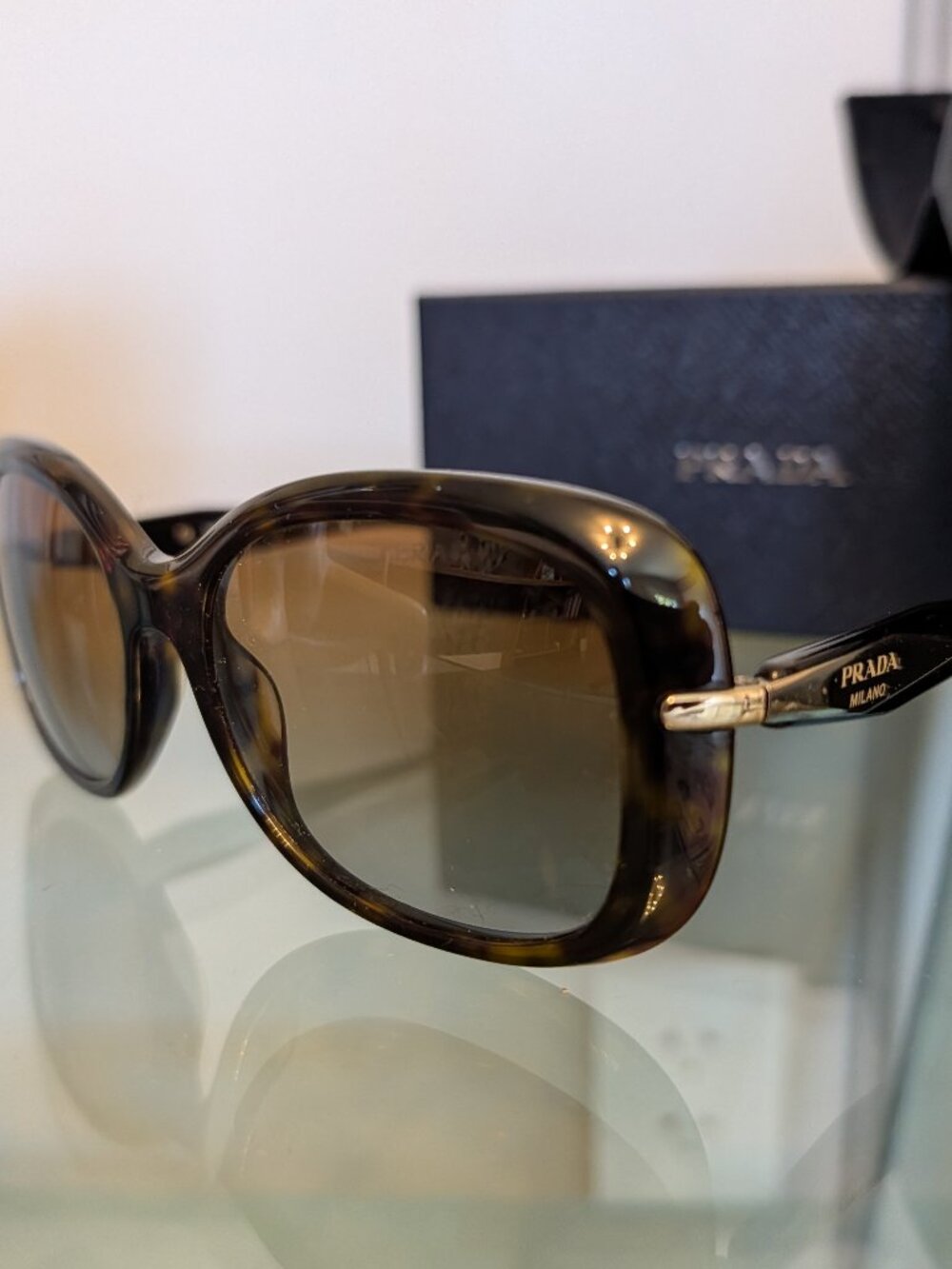 Prada PR 04ZS Sunglasses in Polarized Brown Gradient